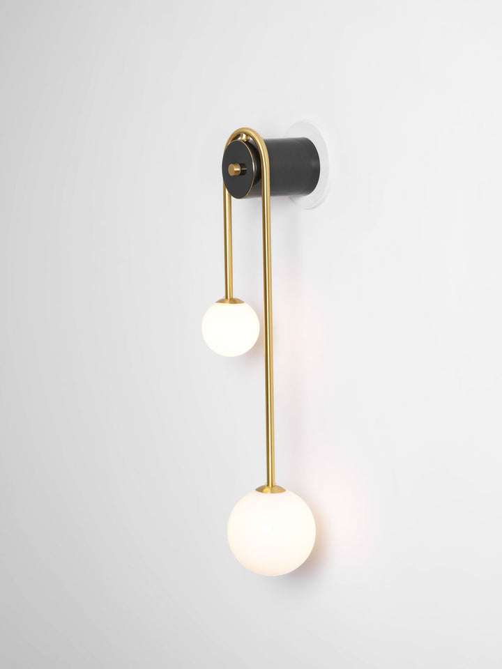 Messingsbåge Vägglampa