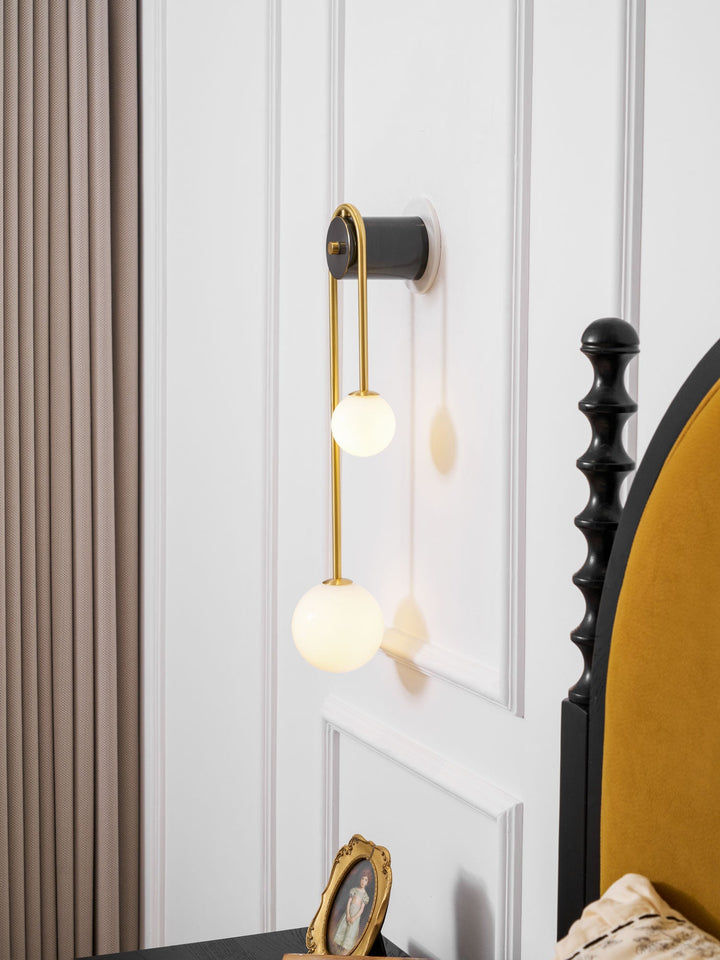 Messingsbåge Vägglampa