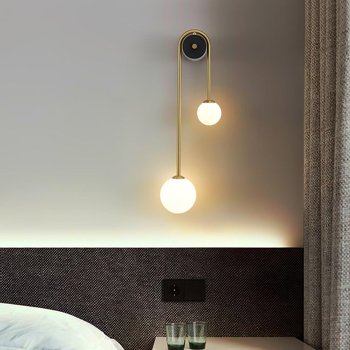 Messingsbåge Vägglampa