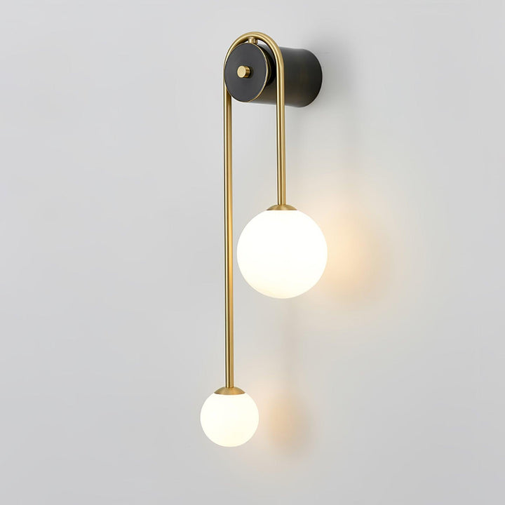 Messingsbåge Vägglampa