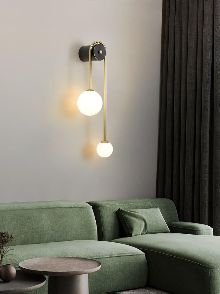 Messingsbåge Vägglampa