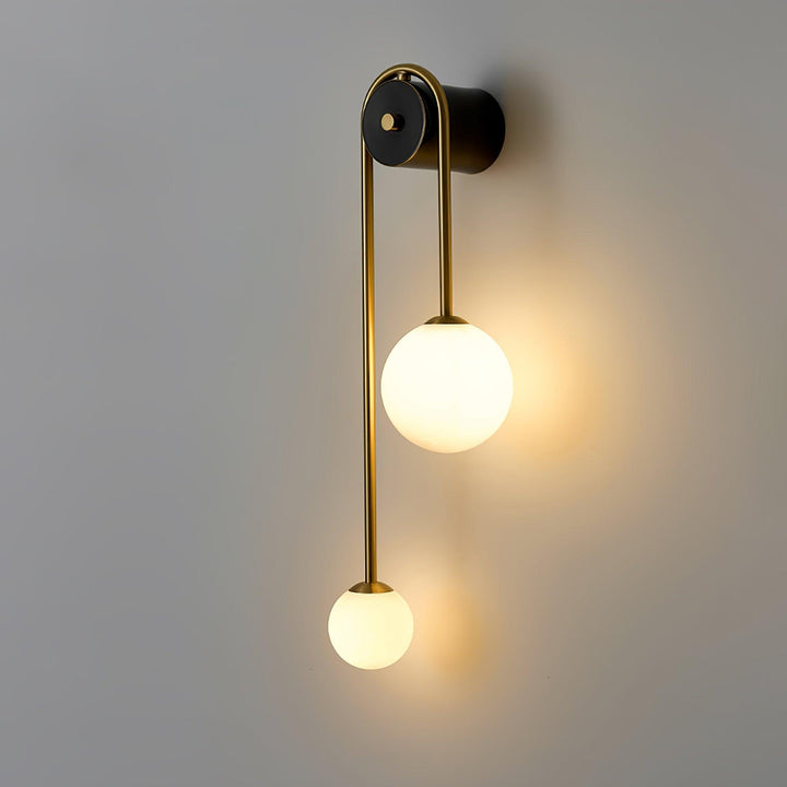 Messingsbåge Vägglampa