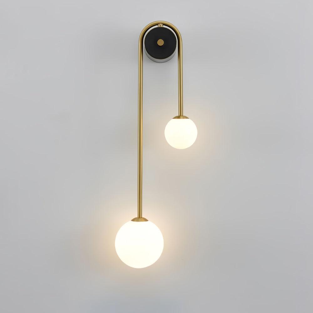Messingsbåge Vägglampa
