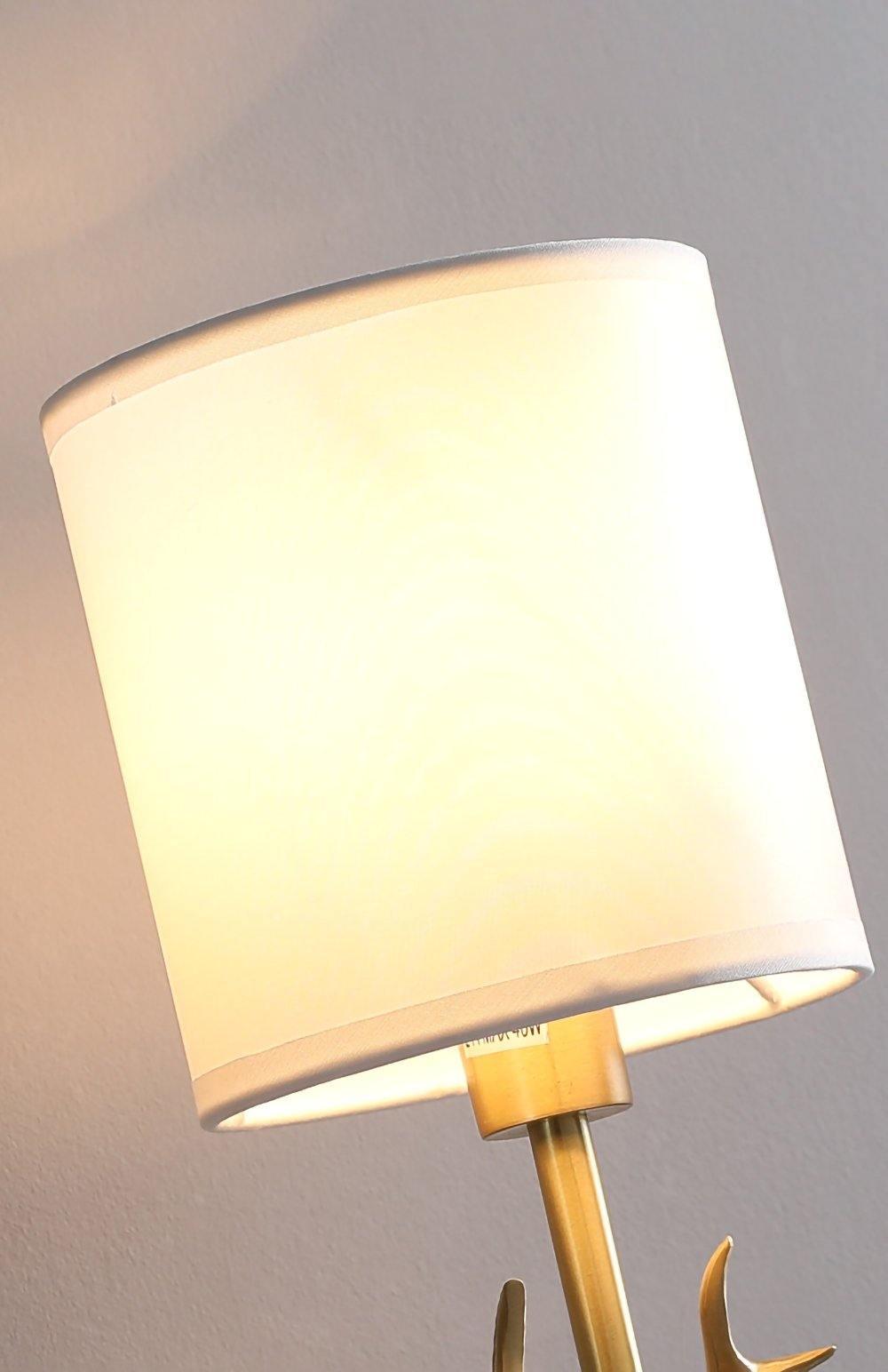 Brons Hjort Huvud Vägglampa