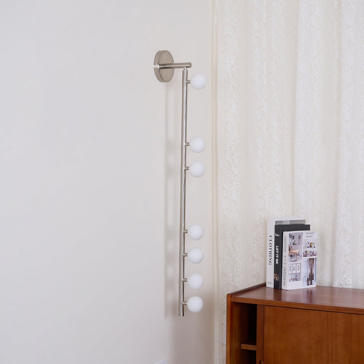 Mässingsglasrör Vägglampa