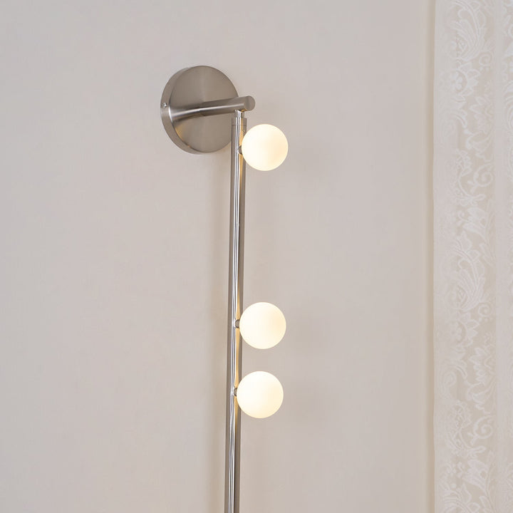Mässingsglasrör Vägglampa