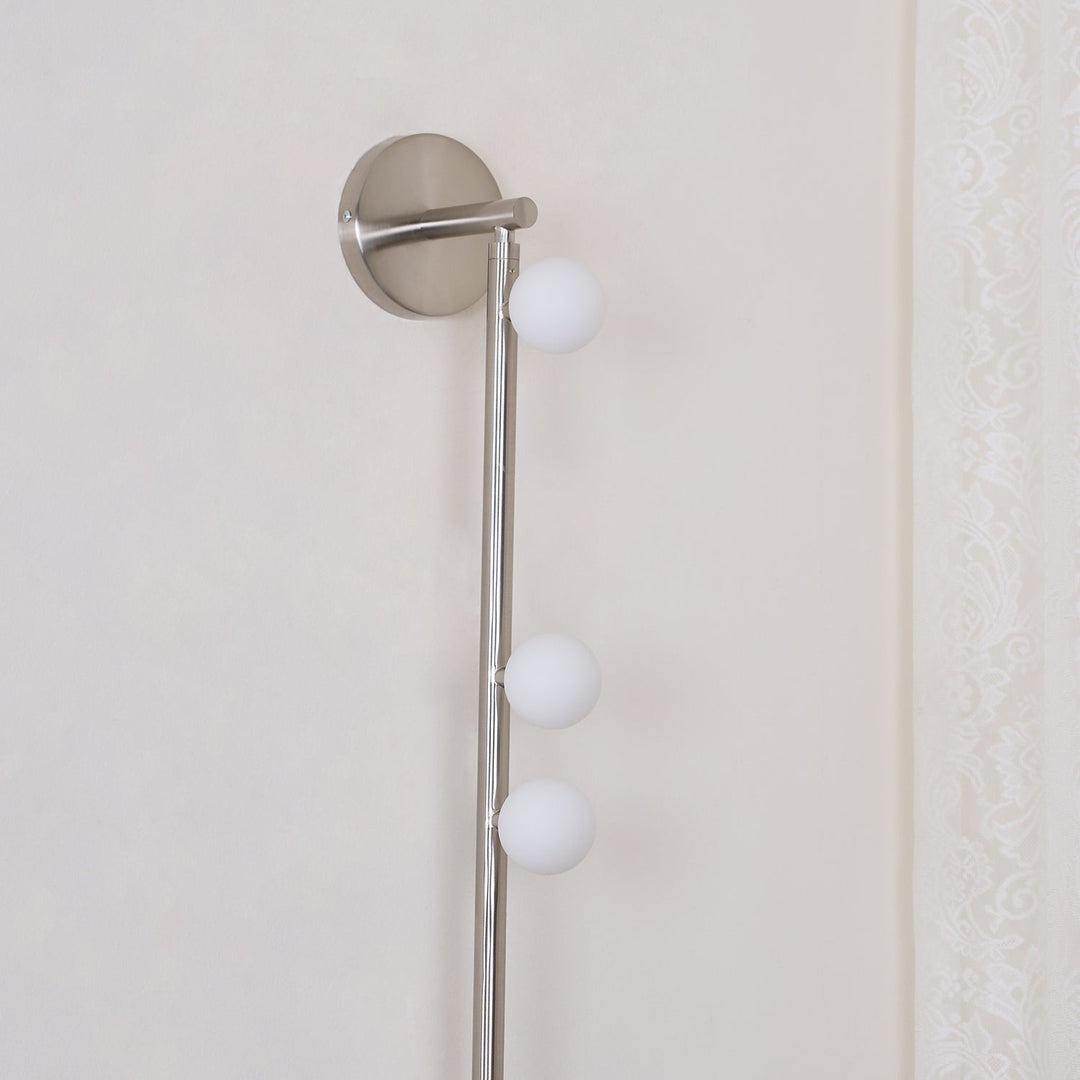 Mässingsglasrör Vägglampa