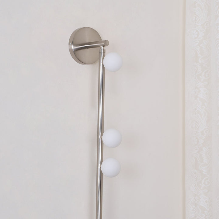 Mässingsglasrör Vägglampa