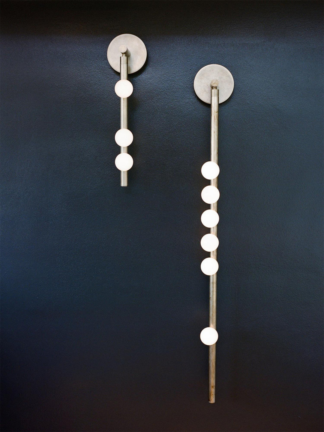 Mässingsglasrör Vägglampa