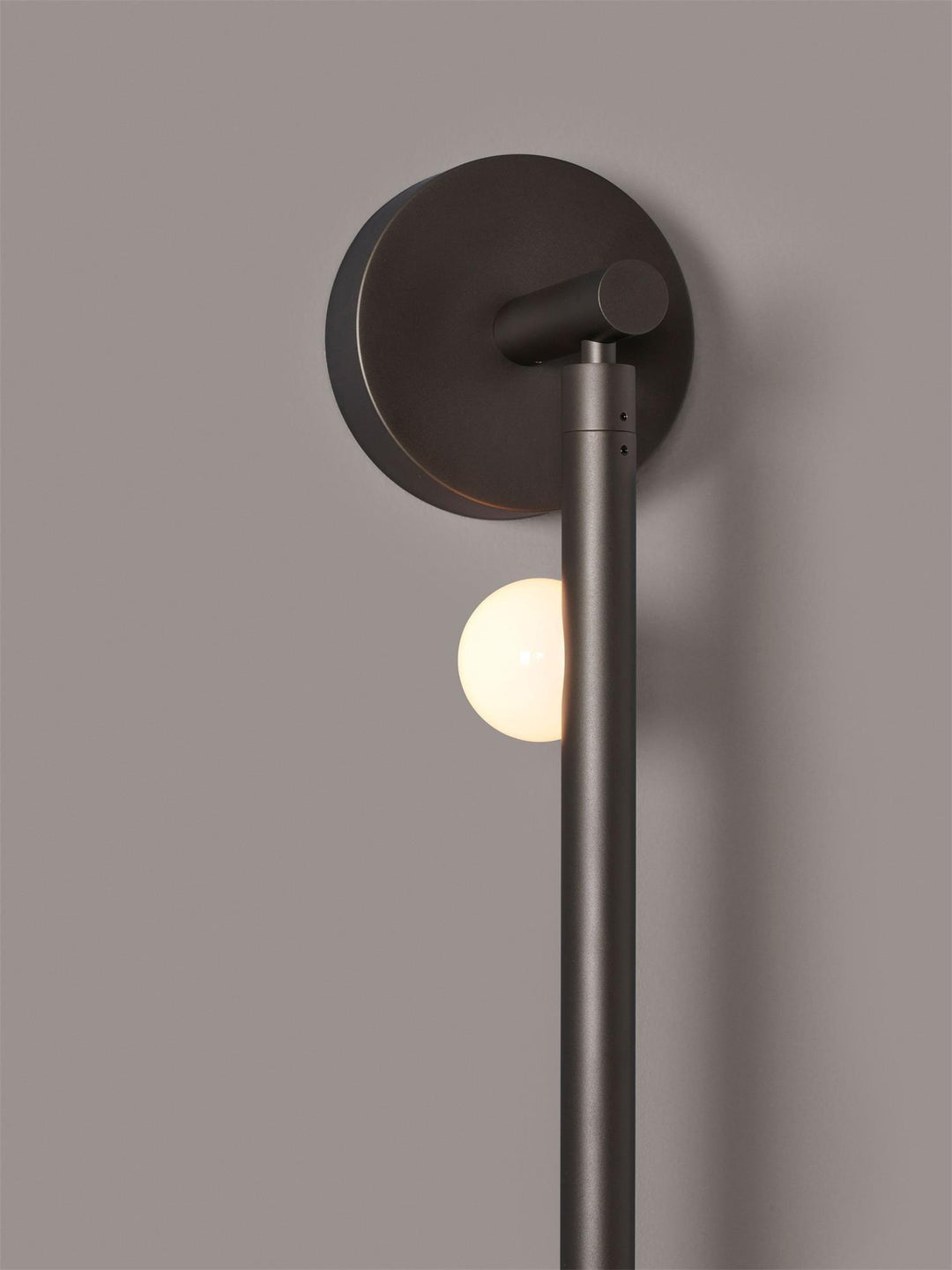 Mässingsglasrör Vägglampa
