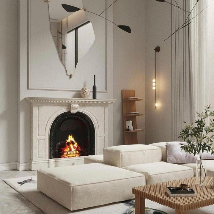 Mässingsglasrör Vägglampa