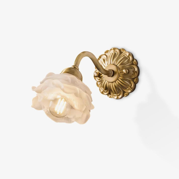 Brass Rose Vägglampa