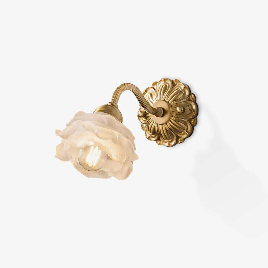 Brass Rose Vägglampa