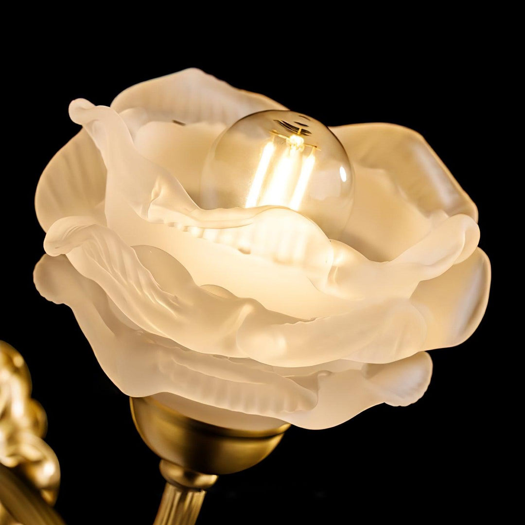 Brass Rose Vägglampa