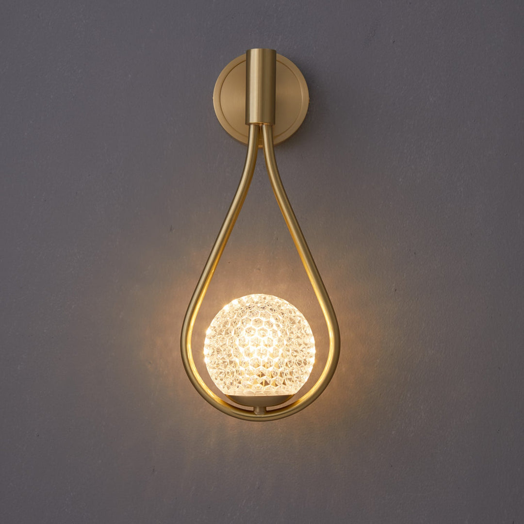 Messing Vägglampa