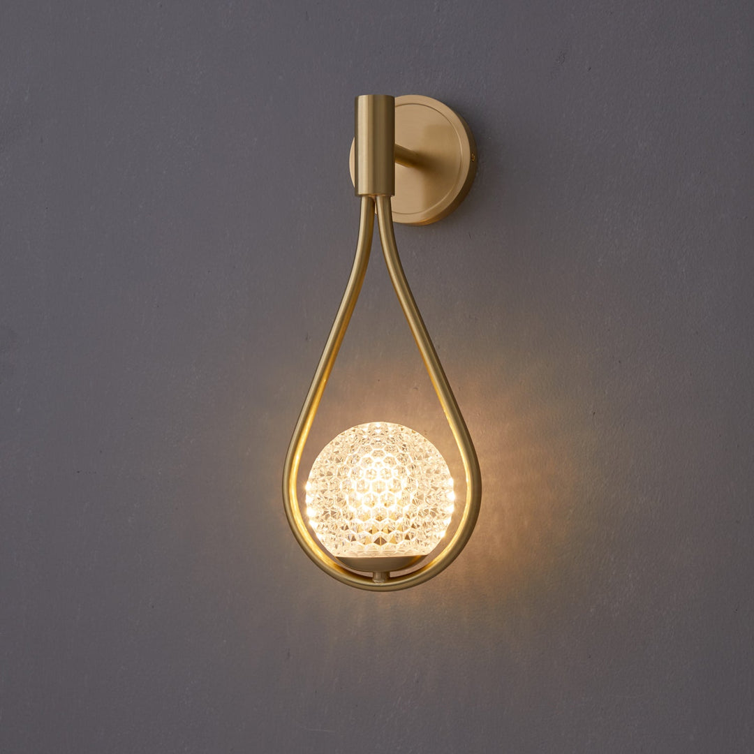 Messing Vägglampa