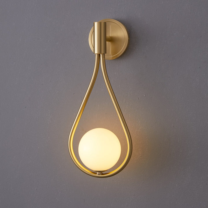 Messing Vägglampa