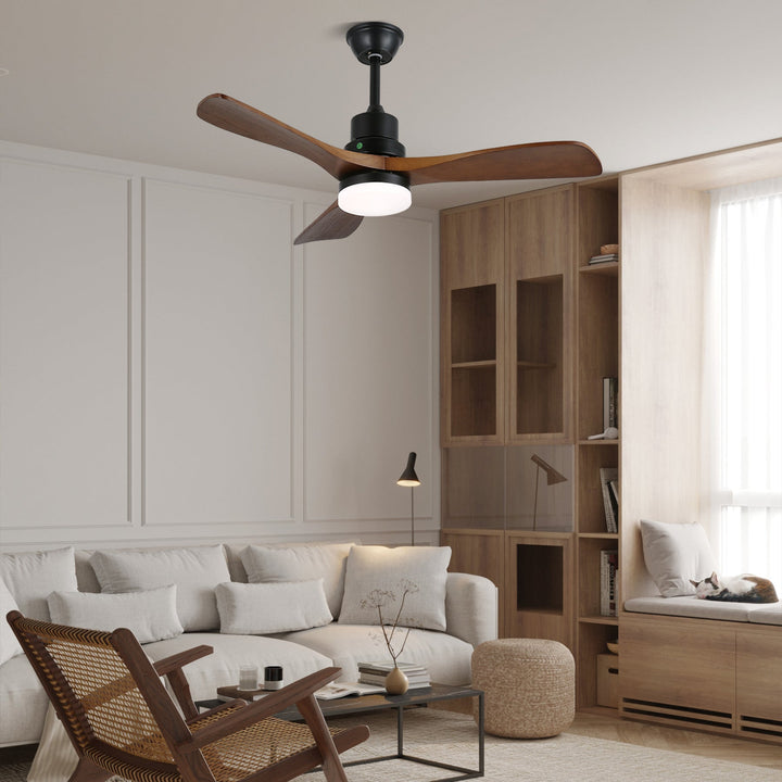 Breeze Master Trä 48"/52" Takfläkt Lampa