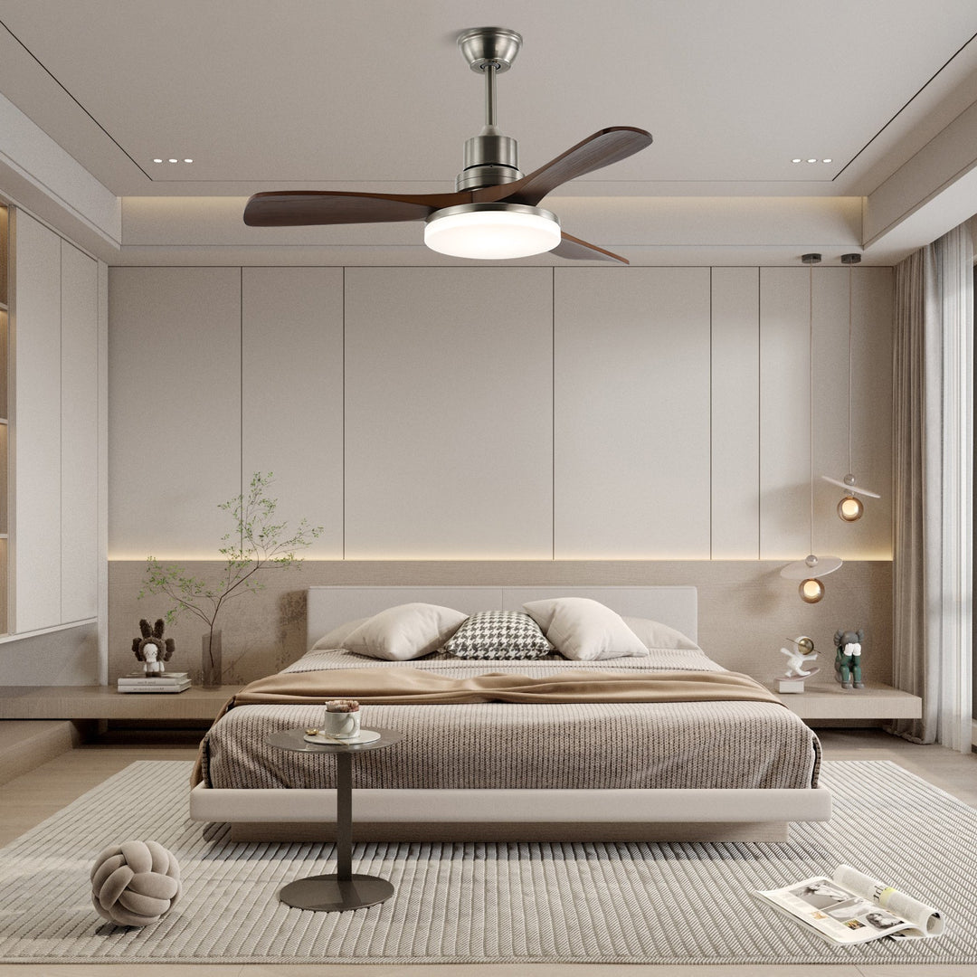 Breeze Master Trä 48"/52" Takfläkt Lampa
