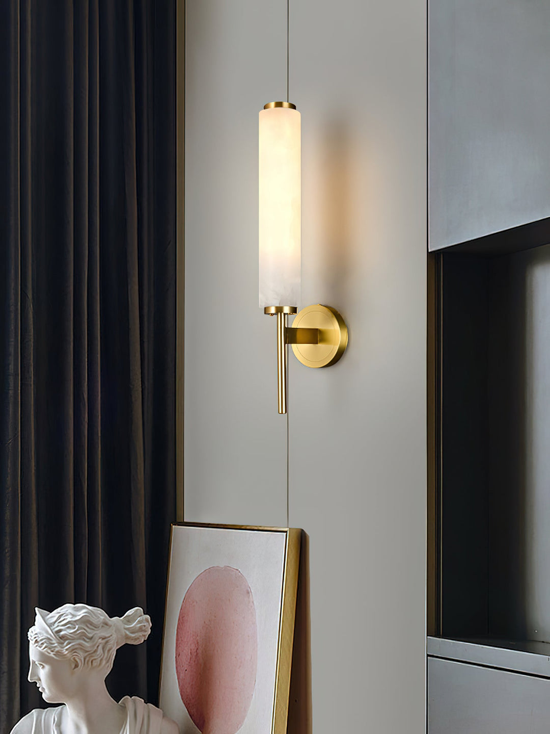 Brindisi Alabaster Vägglampa