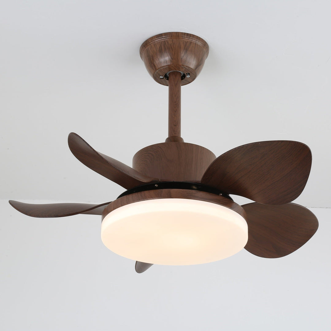 Terra Valnöt Takfläkt Lampa