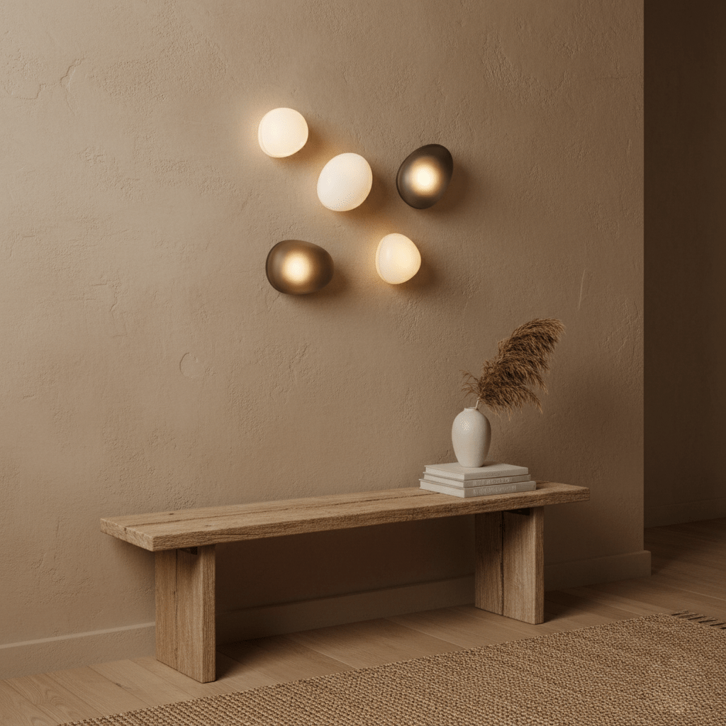 Bubbelformad Glas Vägglampa