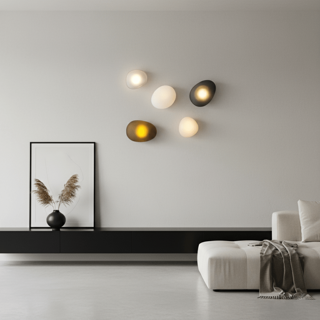 Bubbelformad Glas Vägglampa