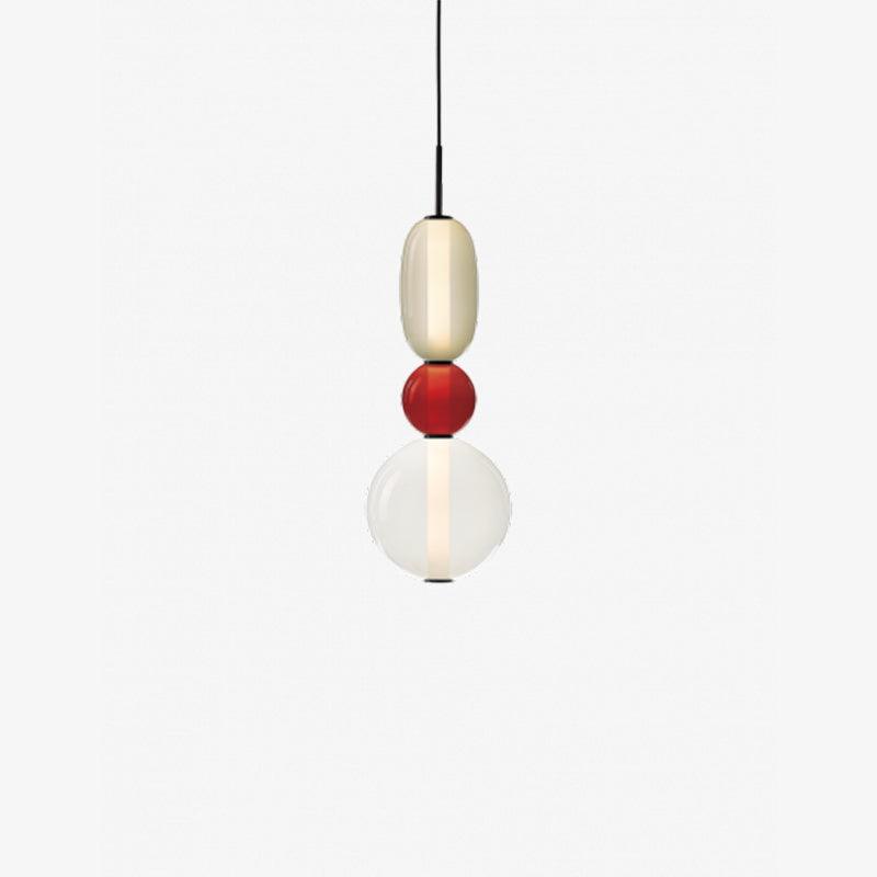 Sockerbelagd Glas Pendellampa