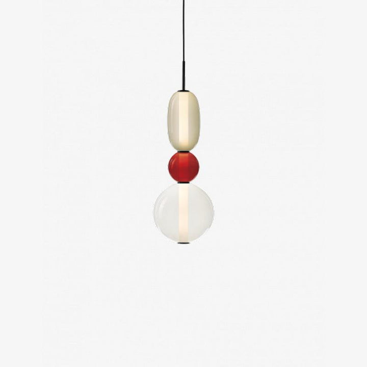 Sockerbelagd Glas Pendellampa