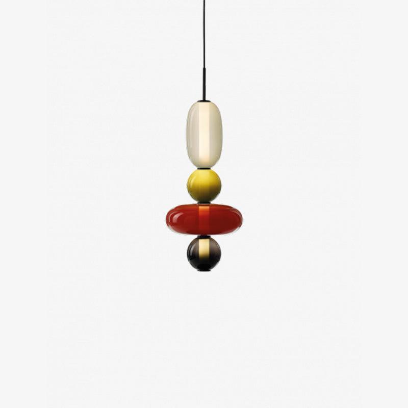 Sockerbelagd Glas Pendellampa