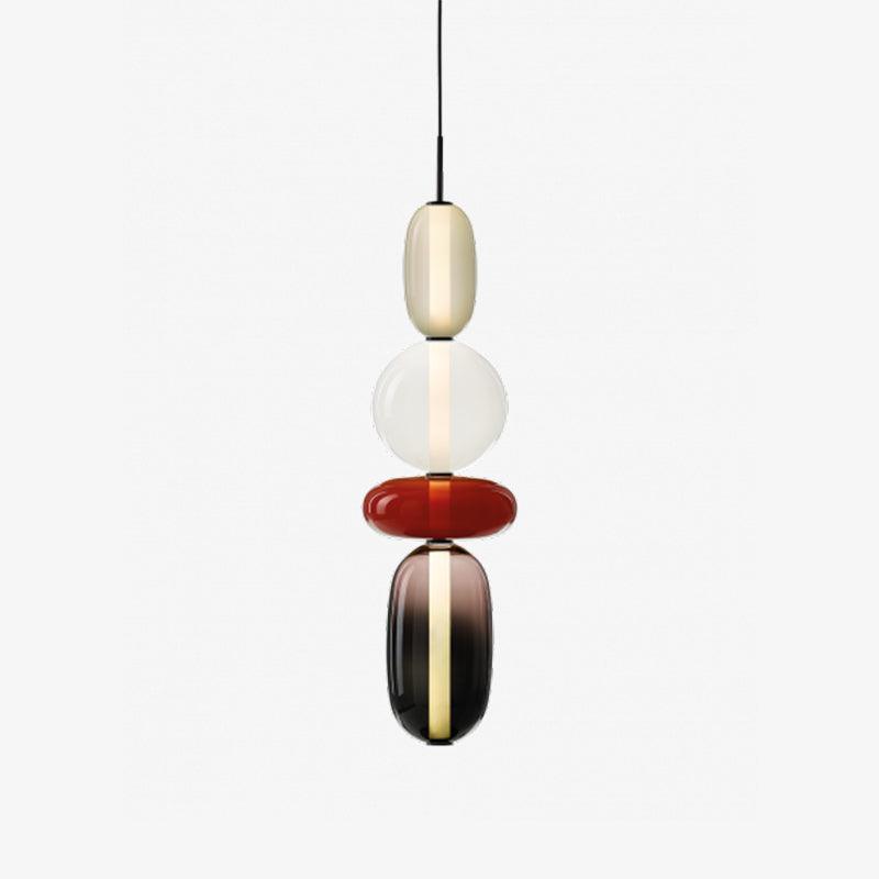 Sockerbelagd Glas Pendellampa