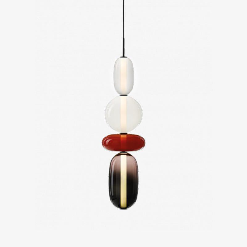 Sockerbelagd Glas Pendellampa