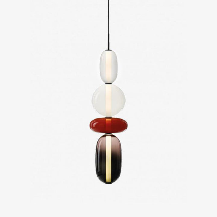 Sockerbelagd Glas Pendellampa