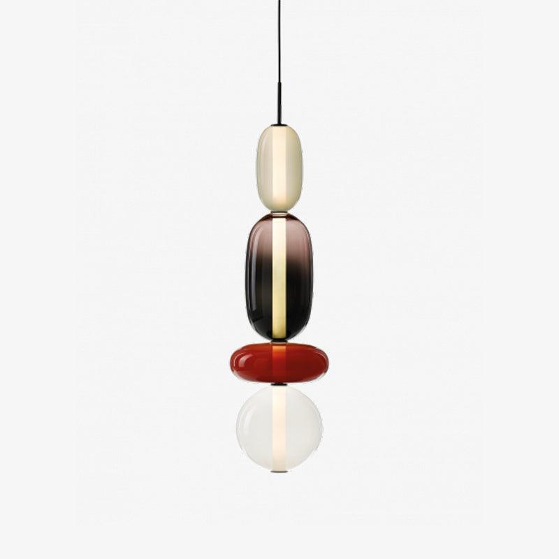 Sockerbelagd Glas Pendellampa