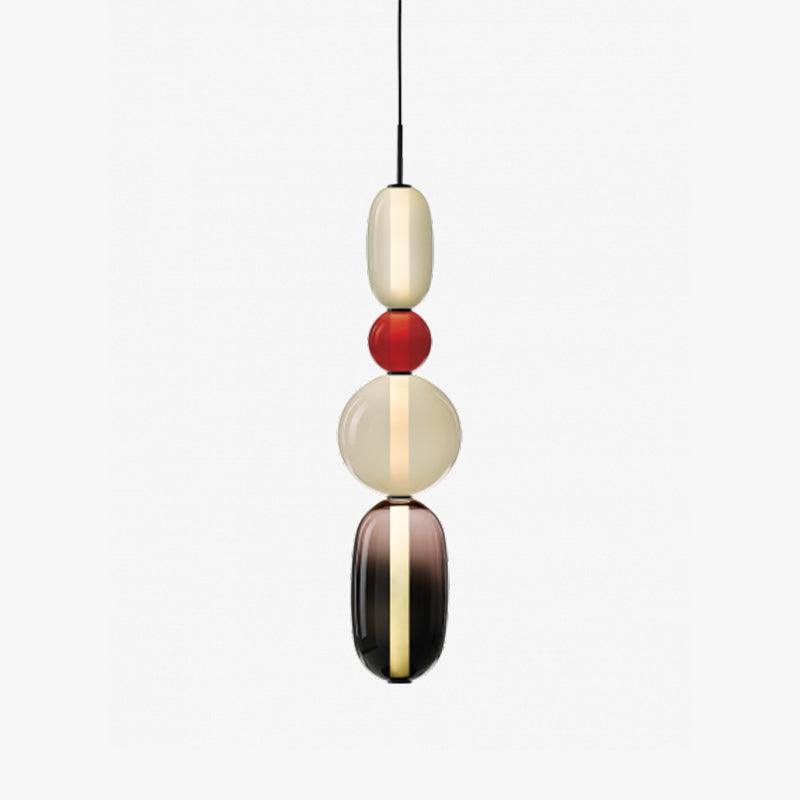 Sockerbelagd Glas Pendellampa