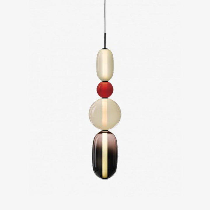 Sockerbelagd Glas Pendellampa