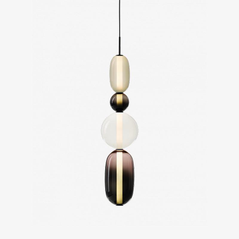 Sockerbelagd Glas Pendellampa