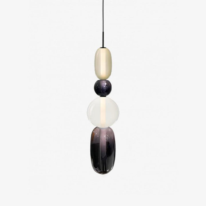 Sockerbelagd Glas Pendellampa