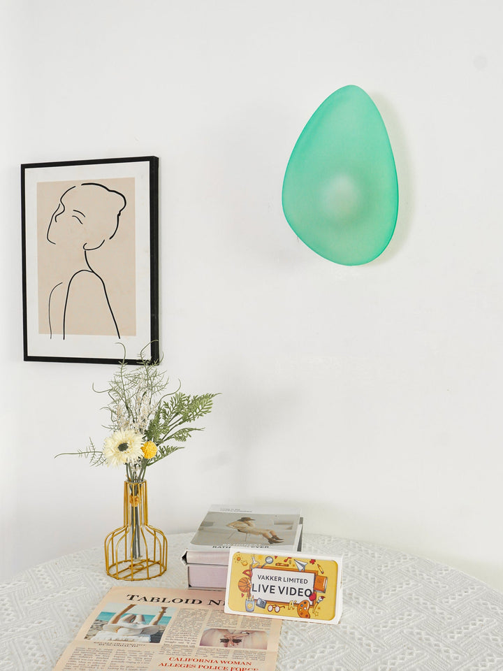 Bubbelformad Glas Vägglampa