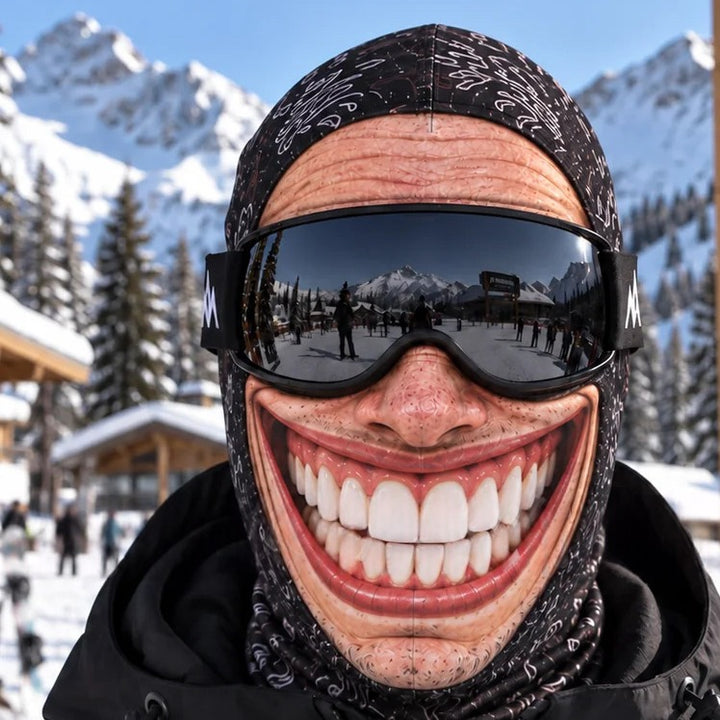 Vackerljus Balaclava med rolig tryckt ansiktsbild
