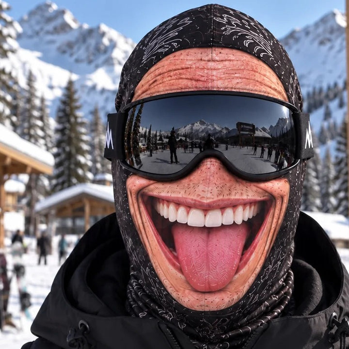 Vackerljus Balaclava med rolig tryckt ansiktsbild