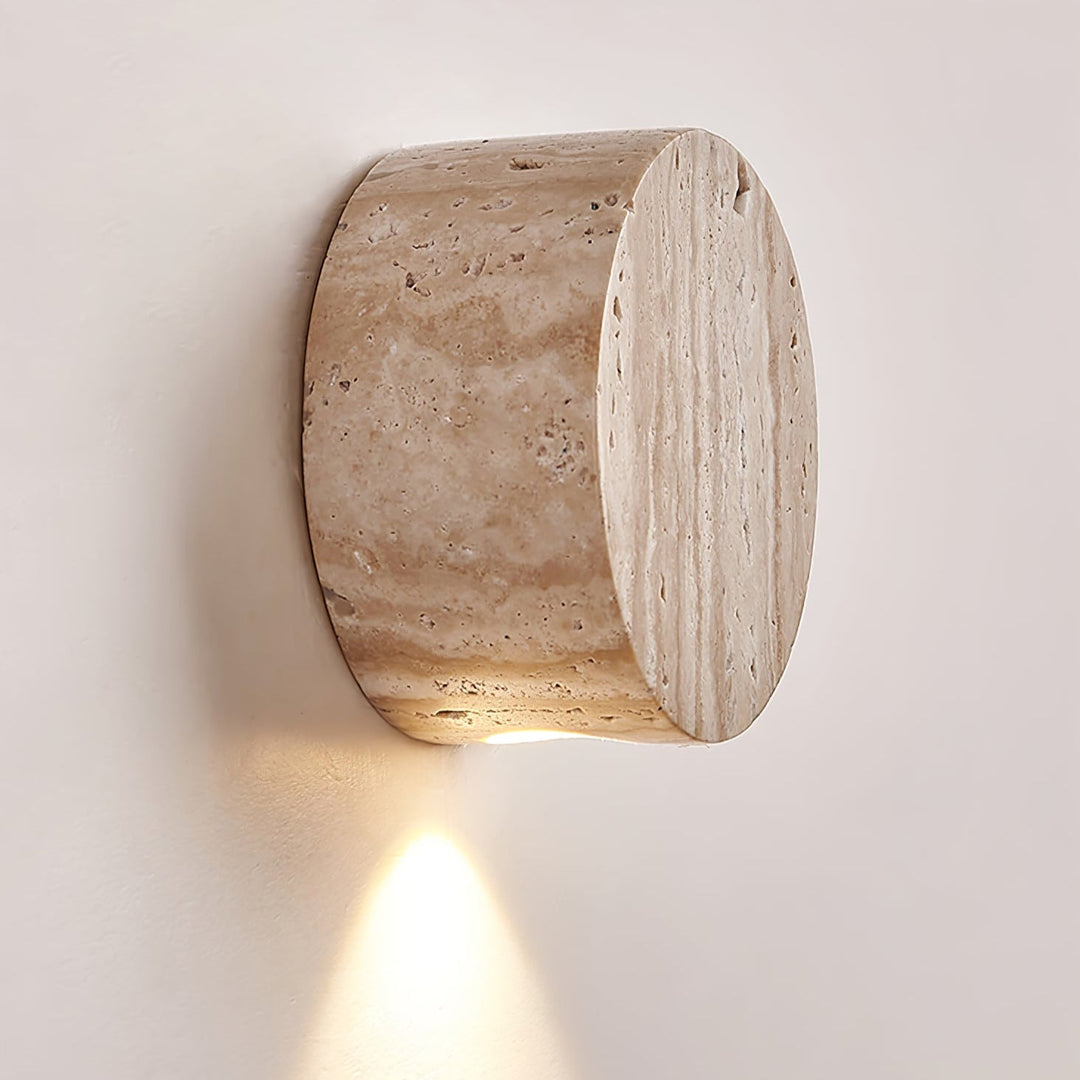Caelan Travertin Vägglampa