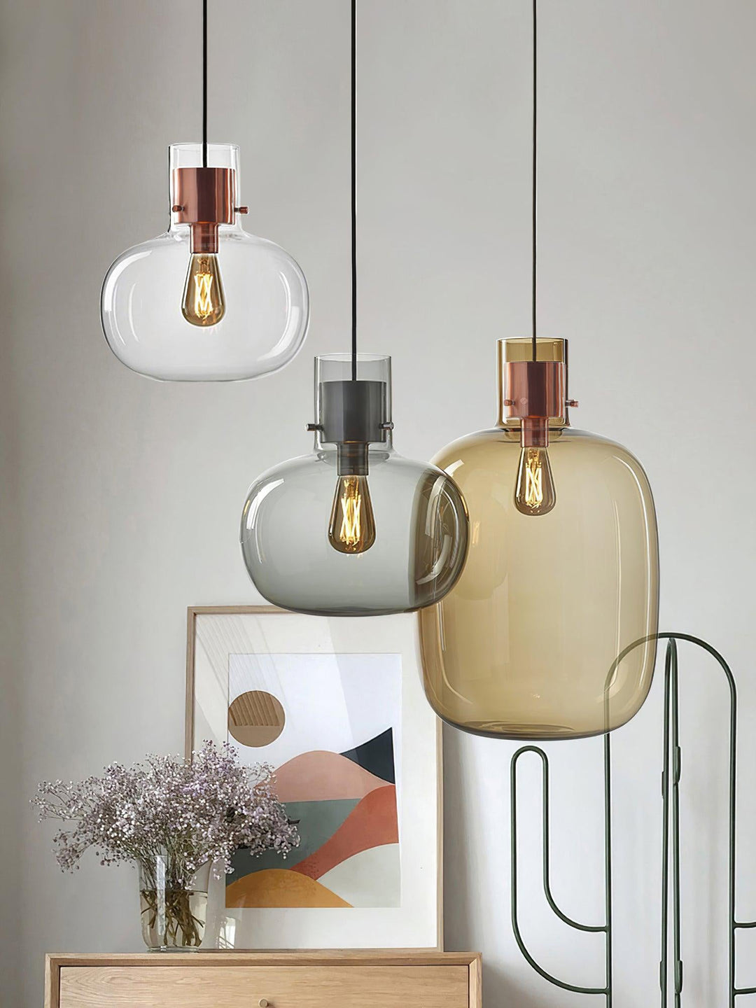 Cambre Glas Pendellampa