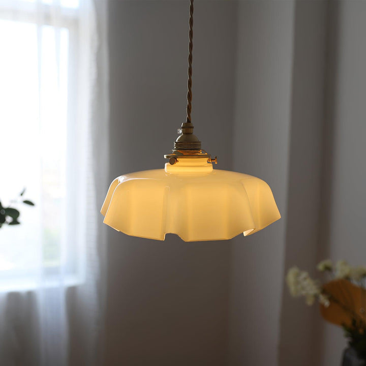 Fransk Blomma Pendant Swag Lampa