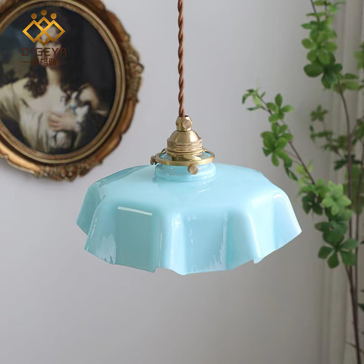 Fransk Blomma Pendellampa