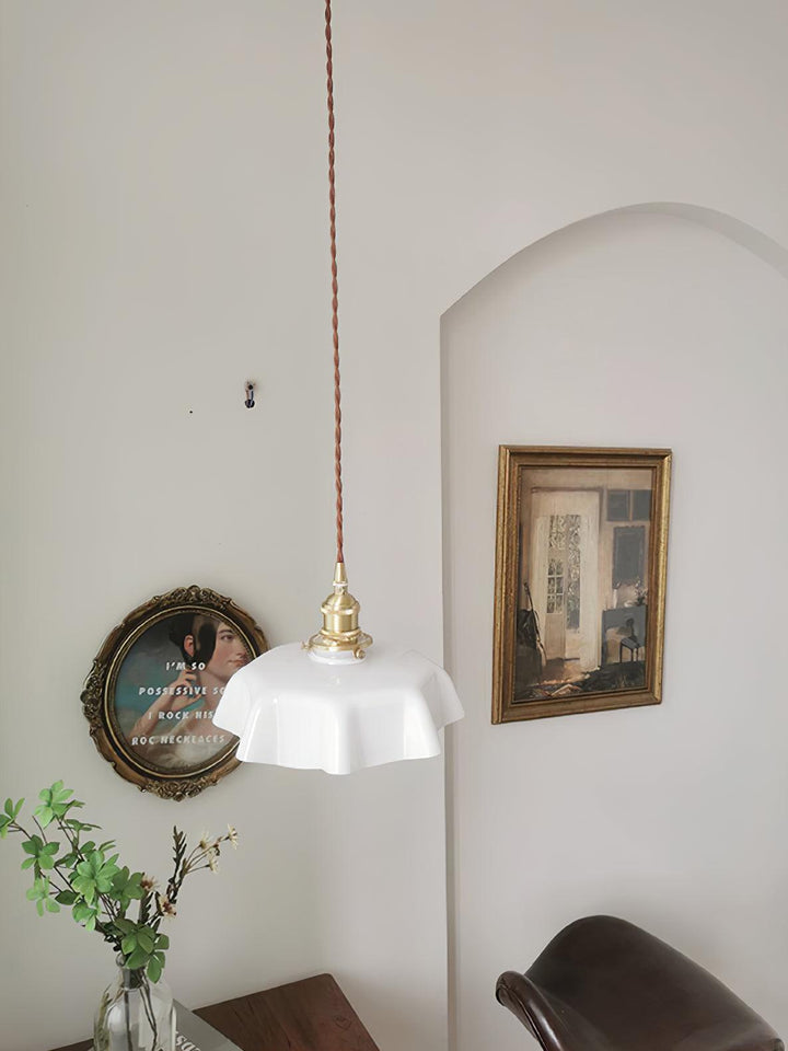 Fransk Blomma Pendellampa