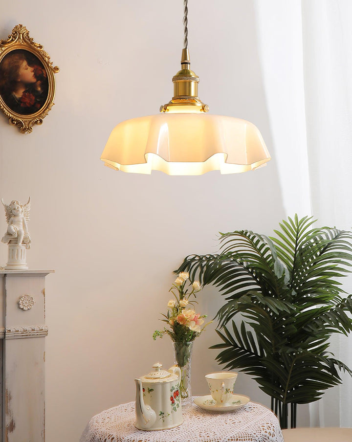 Fransk Blomma Pendellampa