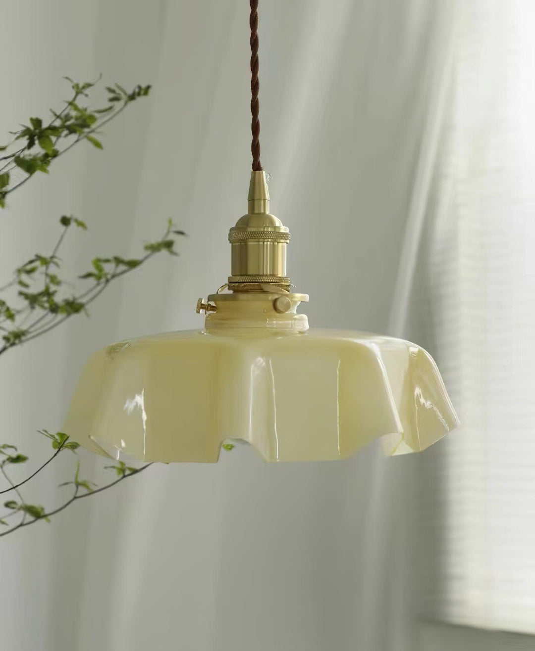 Fransk Blomma Pendellampa