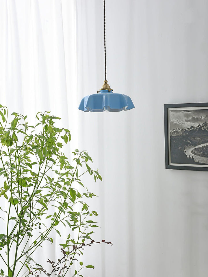 Fransk Blomma Pendellampa