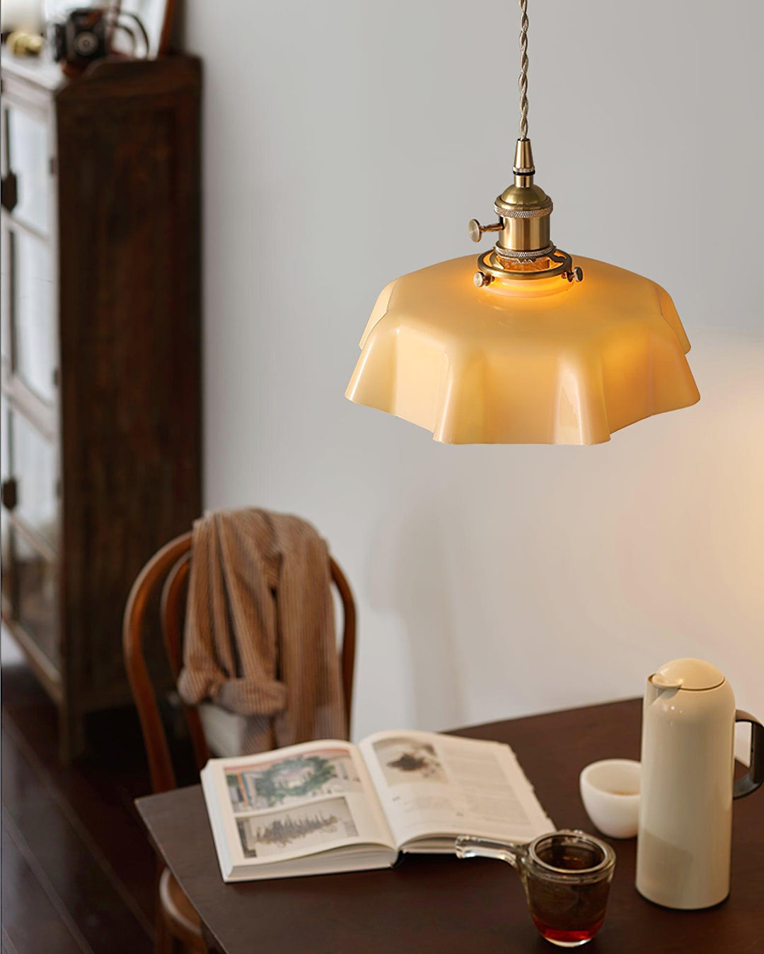 Fransk Blomma Pendant Swag Lampa
